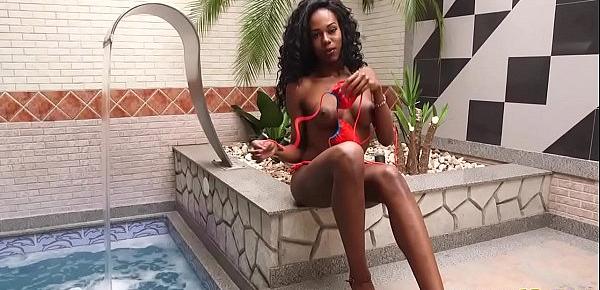  Nubian trans babe plowed after foreplay